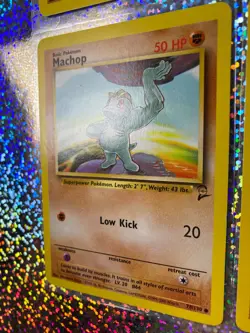 2000 Pokemon TCG Base Set 2 Regular Non-Holo 78/130 Machop (x4) - Image 5