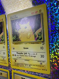 Pokemon Base Set 2 Regular Non-Holo: 87/130 Pikachu; 119/130 Energy Removal - Image 3