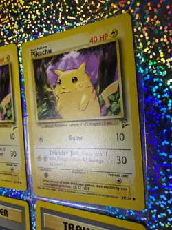 Pokemon Base Set 2 Regular Non-Holo: 87/130 Pikachu; 119/130 Energy Removal - Image 4