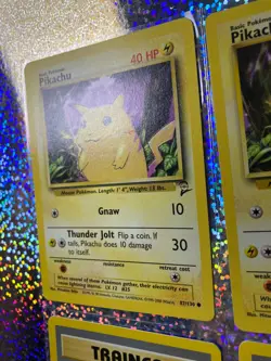 Pokemon Base Set 2 Regular Non-Holo: 87/130 Pikachu; 119/130 Energy Removal - Image 5