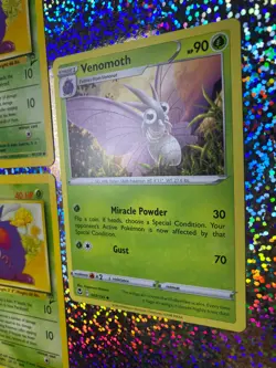 Pokemon TCG Regular Non-Holo: Base Set 2 97/130 Venonat; 002/195 Venomoth - Image 3