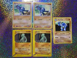 Pokemon TCG Regular Machop: Expedition Base Set 117/165; Lucario Half Deck 5/11 - Image 1