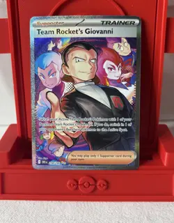 Pokemon TCG Team Rocket's Giovanni 238/182 Destined Rivals Illustration Rare NM+ - Image 1