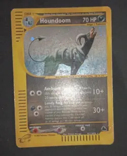 Pokemon Card- Houndoom-Skyridge-Holo-H11/H32-Rare-NoCrystal-ENG-Poor - Image 2