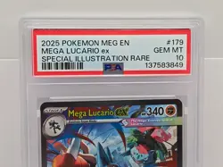 Pokemon 2025 Mega Lucario ex 179/132 SIR Mega Evolution Gem Mint PSA 10 🔥🔥 - Image 2