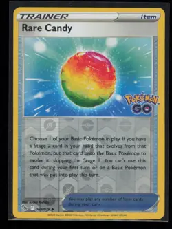 Rare Candy 069/078 Pokemon Pokemon GO Uncommon Near Mint Reverse Holo - Image 1