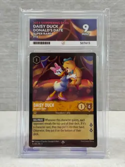 Daisy Duck Donald's Date 16/204 Super Rare Shimmering Skies Disney Lorcana ACE 9 - Image 1