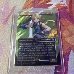 Zidane, Tantalus Thief (Borderless) (Surge Foil) #550 NM Final Fantasy Magic MTG - Image 2