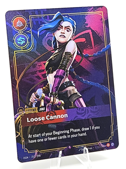 Riftbound Loose Cannon English Jinx Legend card 251/298 FULL ART FOIL - Image 1