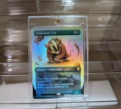 MTG Badgermole Cub (Borderless) Foil TLA 326 - Magic The Gathering Card - Image 1