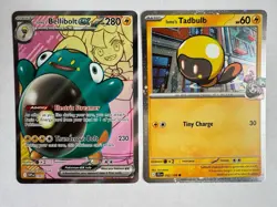 Pokemon Iono’s Bellibolt 194 & Iono’s Tadbulb 052/159 Journey Together Promo Set - Image 1