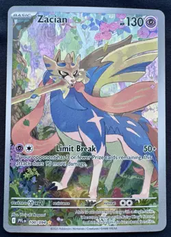 Zacian Illustration Rare 100/094 Phantasmal Flames Pokemon TCG - Image 1
