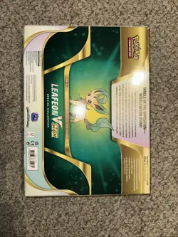 POKEMON TCG Leafeon VStar Special Collection Box Sealed Sword & Shield Boosters - Image 2
