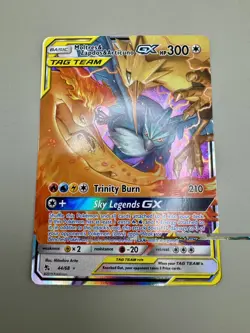Pokemon TCG Moltres Zapdos Articuno GX 44/68 Hidden Fates NM/Mint Condition - Image 2