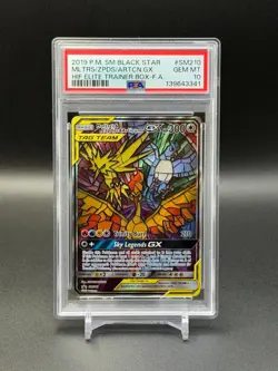 Pokemon Moltres & Zapdos & Articuno GX SM210 Promo PSA 10 GEM - Image 1