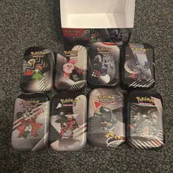 Pokemon TCG Black Bolt And White Flare Unova Mini Tin Set of 8 with DISPLAY BOX - Image 5