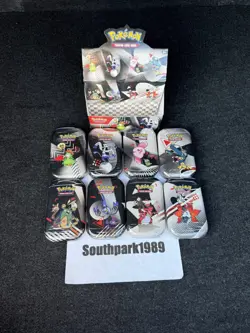 Pokemon TCG Black Bolt And White Flare Unova Mini Tin Set of 8 with Display Box! - Image 2