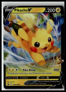 SWSH: Sword & Shield Promo Cards #SWSH285 Pikachu V Holo - Image 1