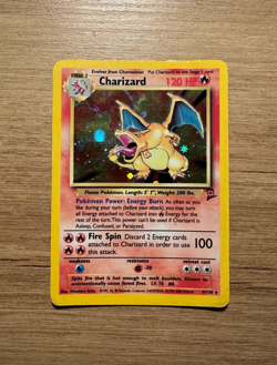 Pokemon Card | Charizard Holo 4/130 Base Set 2 | Vintage WOTC Rare 90s TCG Shiny - Image 1