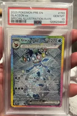 2025 POKEMON PRE EN-PRISMATIC EVOLUTIONS #150 GLACEON EX PSA 10 - Image 1