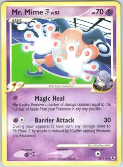 Mr. Mime E4 28/111 Rare Rising Rivals Pokemon NM - Image 1