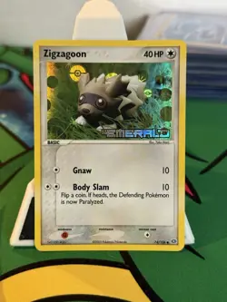 Zigzagoon 74/106 Emerald Holo Pokemon 2005 NM!!! - Image 1