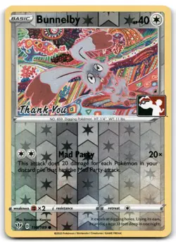 Pokemon Card Bunnelby 150/189 Thank You Promo Reverse Holo Komiya Near Mint - Image 1