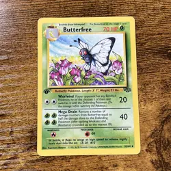 Butterfree 33/64 Jungle 1st Edition Uncommon Pokemon Card WOTC Kagemaru Himeno - Image 1