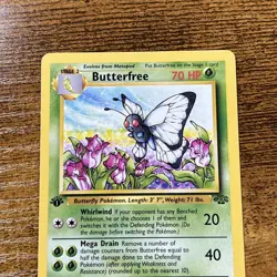 Butterfree 33/64 Jungle 1st Edition Uncommon Pokemon Card WOTC Kagemaru Himeno - Image 2