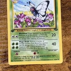 Butterfree 33/64 Jungle 1st Edition Uncommon Pokemon Card WOTC Kagemaru Himeno - Image 3