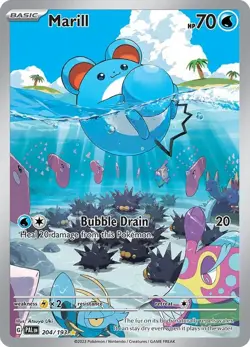 Marill 204/193 SV02: Paldea Evolved illustration rare Pokemon Card - NM - Image 1