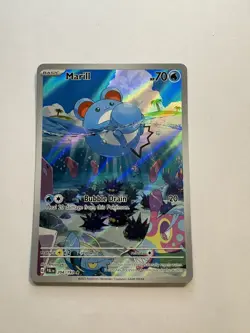Pokemon Marill 204/193 Sv02: Paldea Evolved Illustration Rare Holo - Image 1