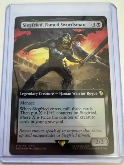 Siegfried Famed Swordsman Extended Art FOIL Final Fantasy MTG #0149 Rare ENG NM - Image 1