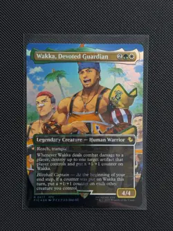 Wakka, Devoted Guardian Borderless Chocobo Track FOIL MTG Final Fantasy 0477 - Image 1