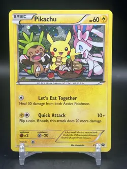 Pikachu XY95 Black Star Promo Holo Let’s Eat Together Pokemon English NM- - Image 1