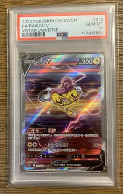 Raikou v 218/172 PSA 10 Pokemon S12A-VSTAR Universe 2022 Card - Image 1