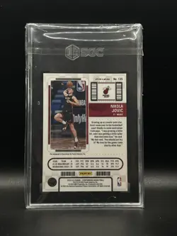 2022-23 CONTENDERS NIKOLA JOVIC ROOKIE TICKET PREMIUM SILVER RC AUTO ON CARD - Image 2