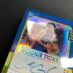 2021-22 Panini Contenders RC Cade Cunningham On Card Auto Premium Gold 10/10 - Image 5