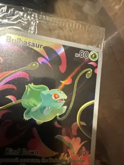 IN HAND - Pokemon Bulbasaur Mega Evolution 133/132 English BOX TOPPER SEALED DR2 - Image 4