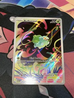 Pokemon TCG Mega Evolution Bulbasaur 133/132 Illustration Rare Near Mint English - Image 1