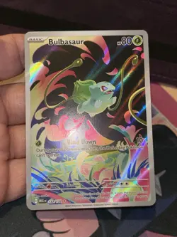 Pokemon TCG Mega Evolution Bulbasaur 133/132 Illustration Rare Near Mint English - Image 2