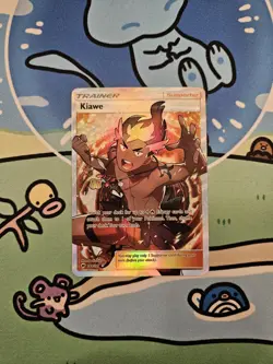 Pokemon TCG: Kiawe Full Art (144/147) Burning Shadows LP/NM - Image 1