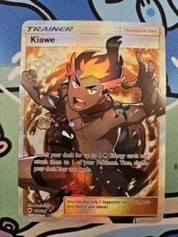 Pokemon TCG: Kiawe Full Art (144/147) Burning Shadows LP/NM - Image 2