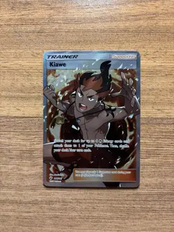 💎Pokemon TCG Kiawe 144/147 Full Art Trainer Ultra Rare Holo Burning Shadows LP - Image 1