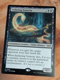 MTG Enduring Tenacity Duskmourn House of Horror NM - Image 1