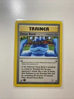 Focus Band 86/111 Neo Genesis 1st Edition Non Holo Rare Pokemon WOTC NM - Image 1