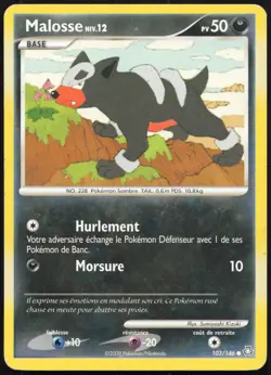 Carte Pokemon Malosse 103/146 Eveil des Legendes Francais - Image 1