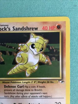Pokemon 1st Edition Gym Heroes Brock's Sandshrew 71/132 New - Image 2