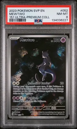 Mewtwo 052/165 151 Ultra-premium Collection Pokemon PSA 8 - Image 1