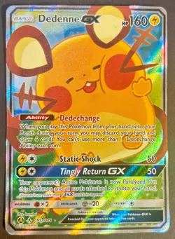 Pokemon TCG Dedenne GX - 195a/214 - Alternate Art Promos (PR) NM/M condition - Image 1